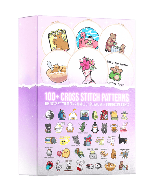 The Cross Stitch Dream Bundle: 100+ Patterns With Symbols & DMC List
